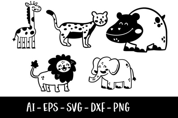 Download Jungle Animal Doodles - Jungle animal Collection