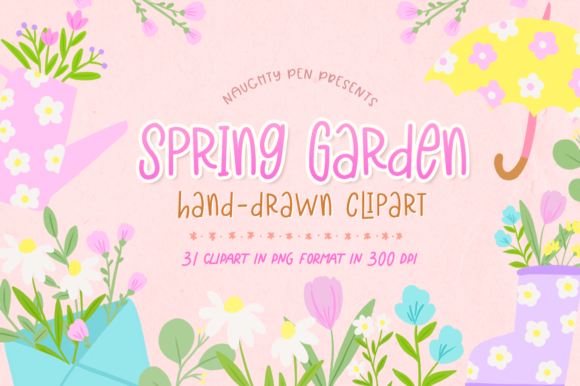 Download Spring Garden Floral Clipart - Floral Collection