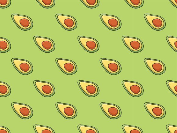 Download Avocado Seamless Art Modern Pattern Back - Modern pattern Collection