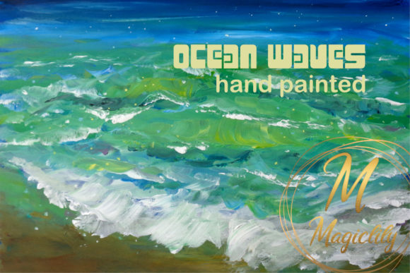 Download Ocean Waves - Acrylic Painting - Painting Collection