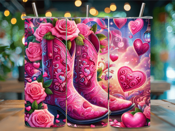 Download Floral Western Hearts Valentine Tumbler - Floral Collection