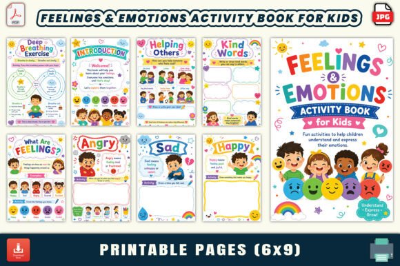 Download Feelings &amp; Emotions Activity Book for Ki - Activity Collection