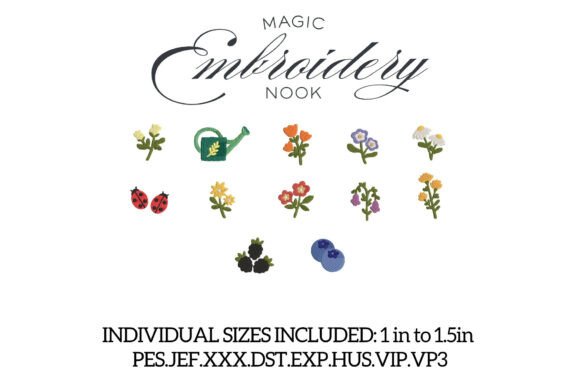 Download Mini Floral Garden Bundle X 13 Designs - Floral Collection