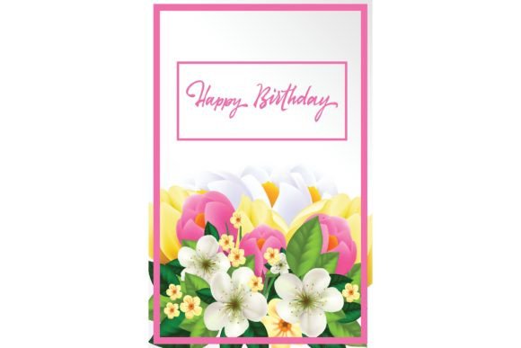 Download Happy Birthday Lettering. Spring Card Fo - Spring card Collection